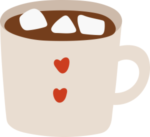 Image: Cup of hot cocoa with marshmallows.