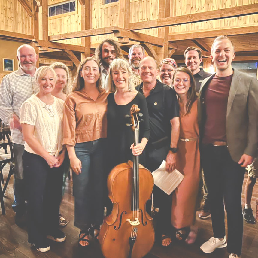 Family and friends at Denise Burrell's first Missouri Philharmonic concert on August 20, 2022. 